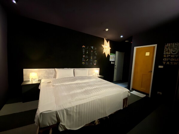 Down duvets, blackout curtains, free WiFi, bed sheets