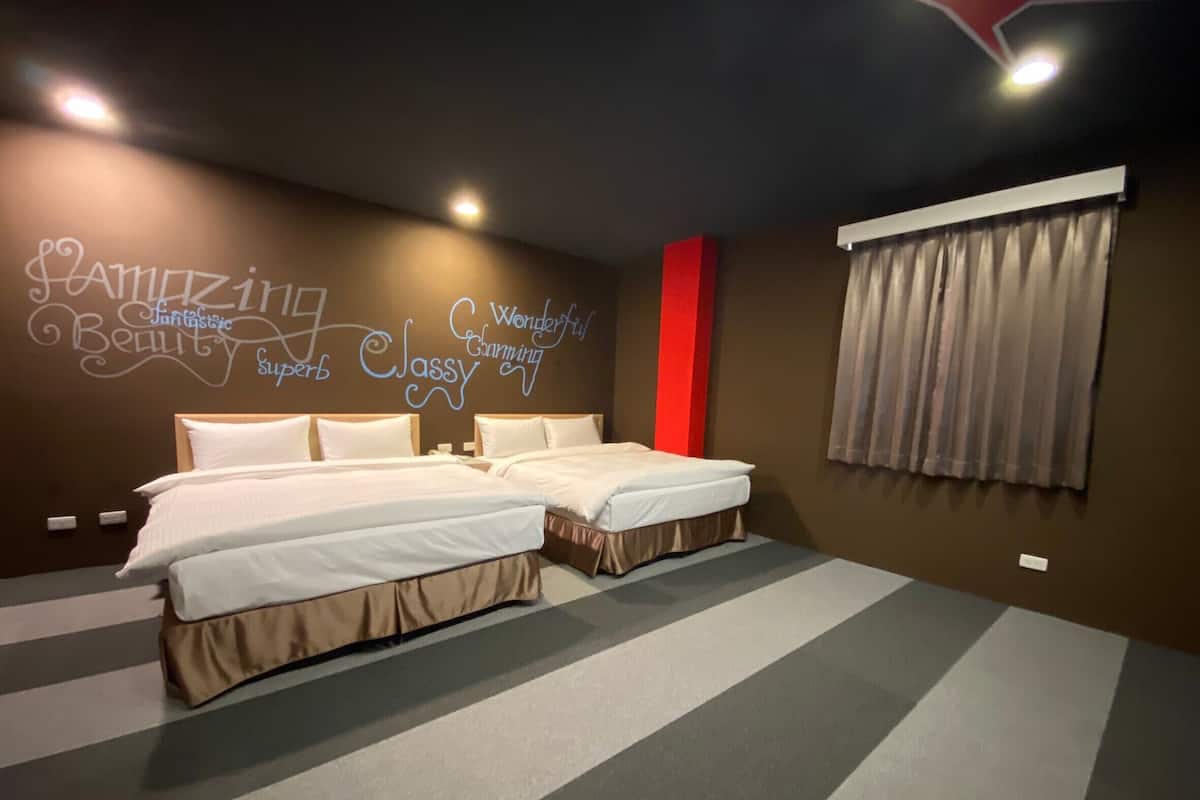 Signature Quadruple Room, 2 Double Beds | Down duvets, blackout curtains, free WiFi, bed sheets