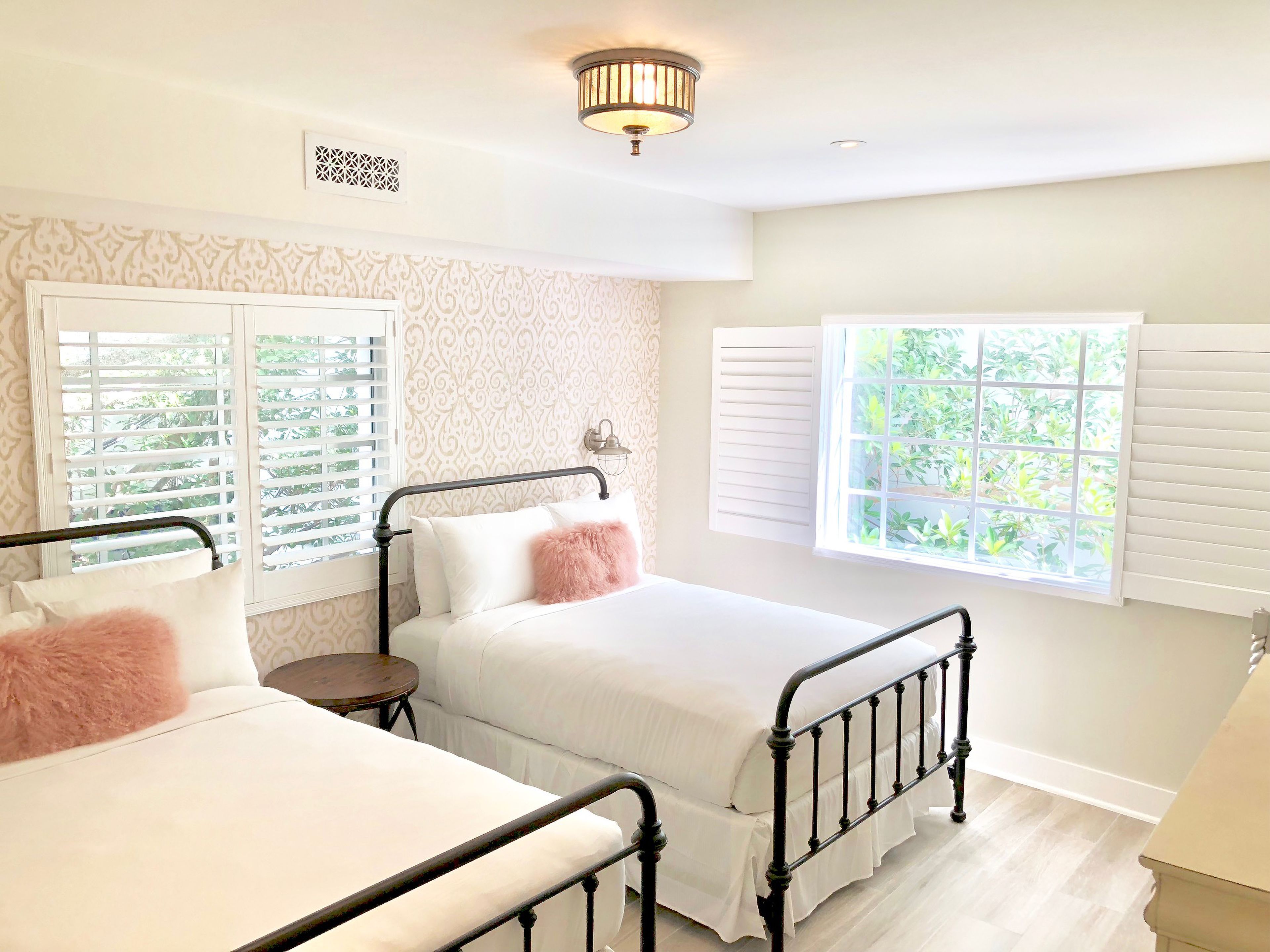 classic room, 2 double beds | premium bedding, in-room safe, individually decorated