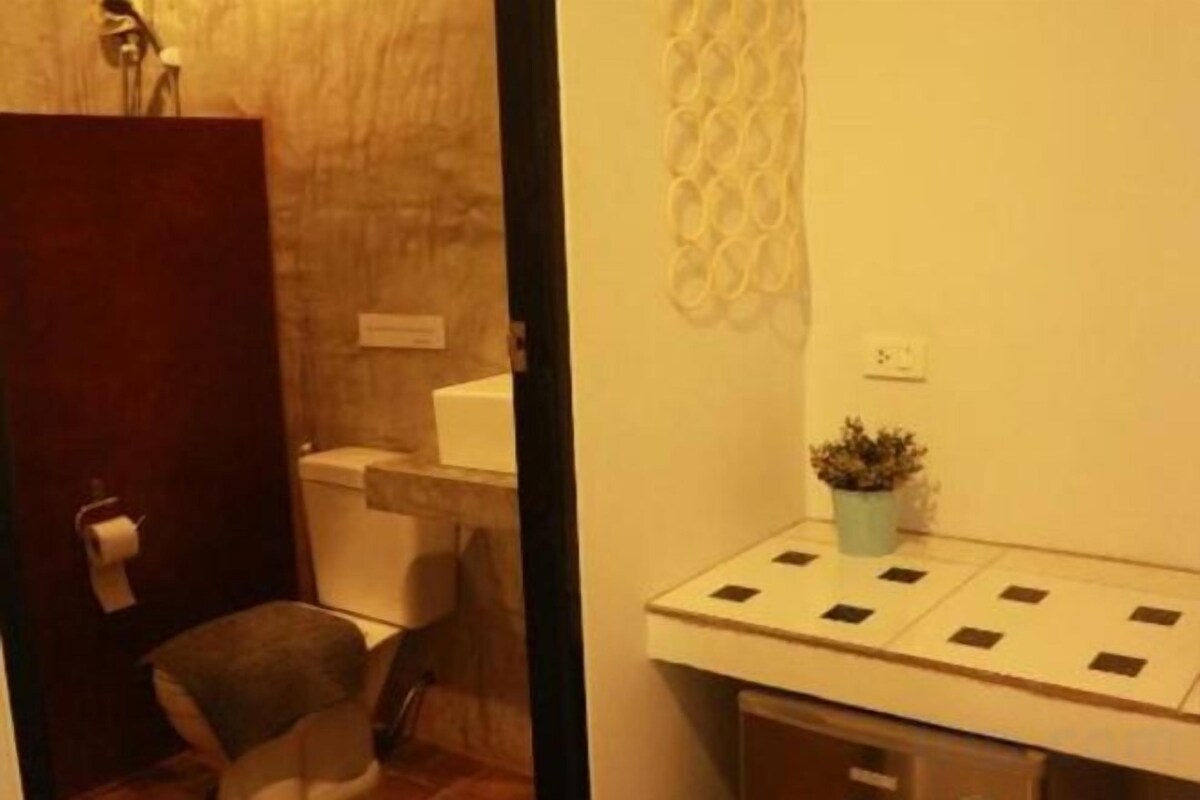 Bathroom | Shower, free toiletries, hair dryer, towels