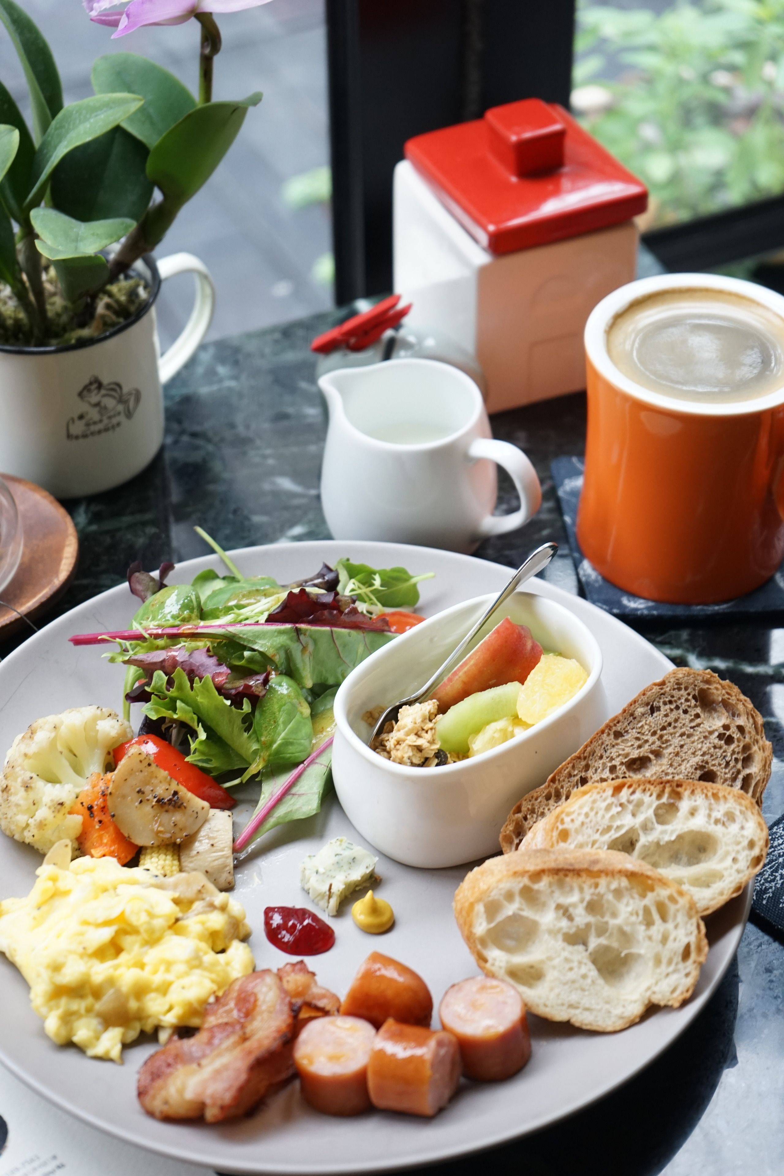 Dagelijks à la carte ontbijt (TWD 297 per persoon)