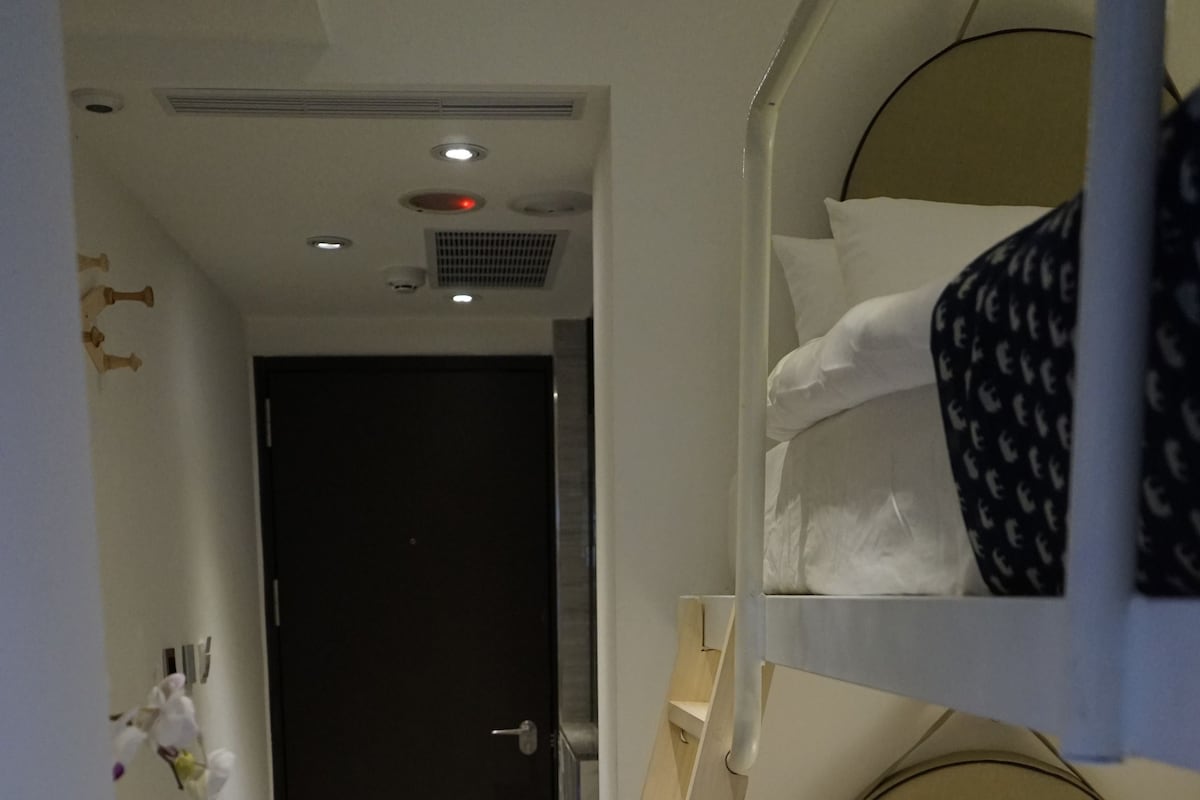 Desk, soundproofing, iron/ironing board (on request), WiFi (free)