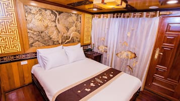 Quarto casal ou duplo luxo, vista para o mar | 2 quartos, roupas de cama premium, camas com colchões pillow-top