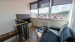 Superior Duplex | Living area | LCD TV - Residence Spalena (Prague)