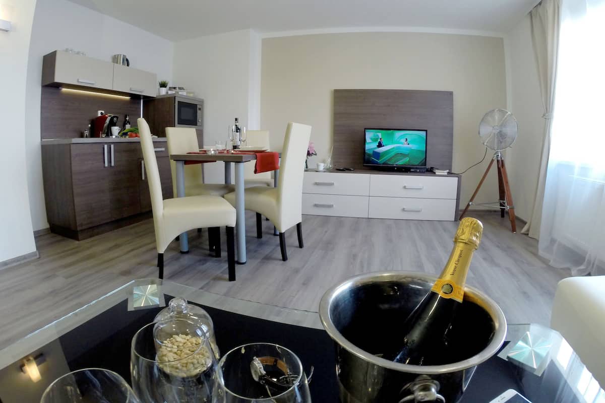 Apartamento Grand | Sala de estar | Una televisión LCD
