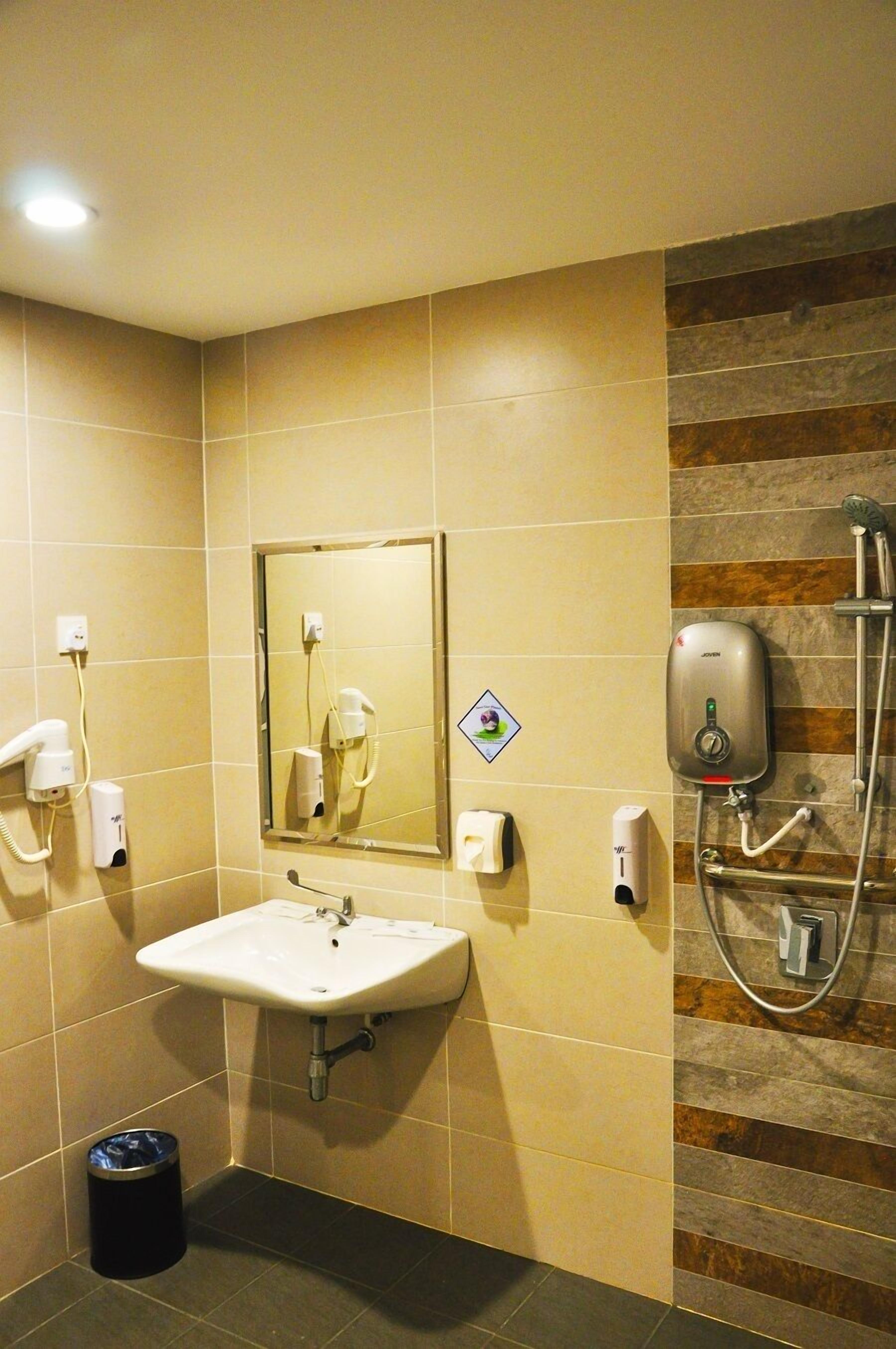 premium bedding, desk, blackout curtains, iron/ironing board