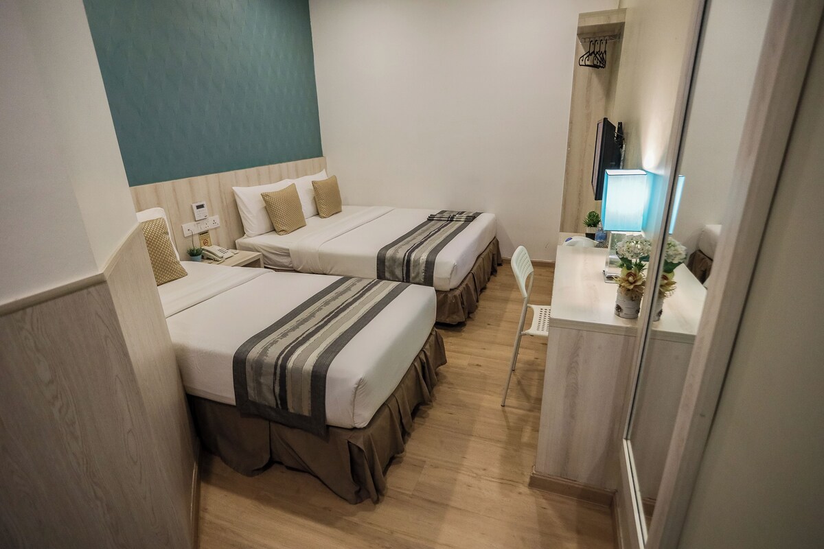 Deluxe Twin Room, No Windows | Premium bedding, desk, blackout drapes, iron/ironing board