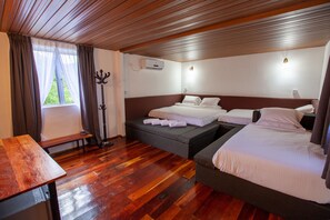 Comfort Quadruple Room | Premium bedding, individually furnished, desk, laptop workspace - Joe Fisherman Inn (Pangkor Island)