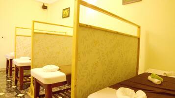 Body treatments, facials, massage/treatment rooms