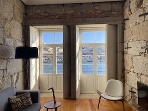 Apartment, 1 Bedroom, Balcony, River View | Living area | LED TV - Porto River (Porto)