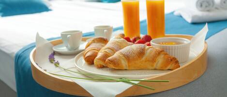 Desk, blackout curtains, iron/ironing board, free cots/infant beds