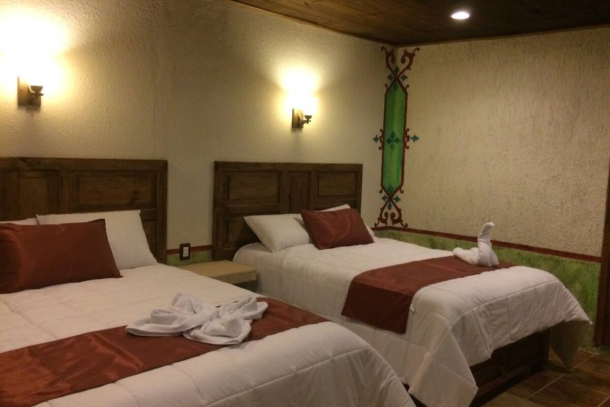 Room, 2 Double Beds | Iron/ironing board, rollaway beds, free WiFi