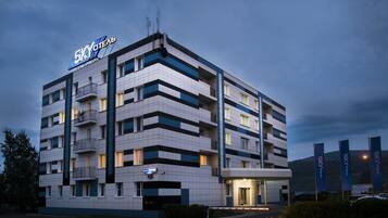 Front of property – evening/night