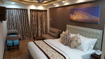 1 slaapkamer, luxe beddengoed, een minibar, een kluis op de kamer