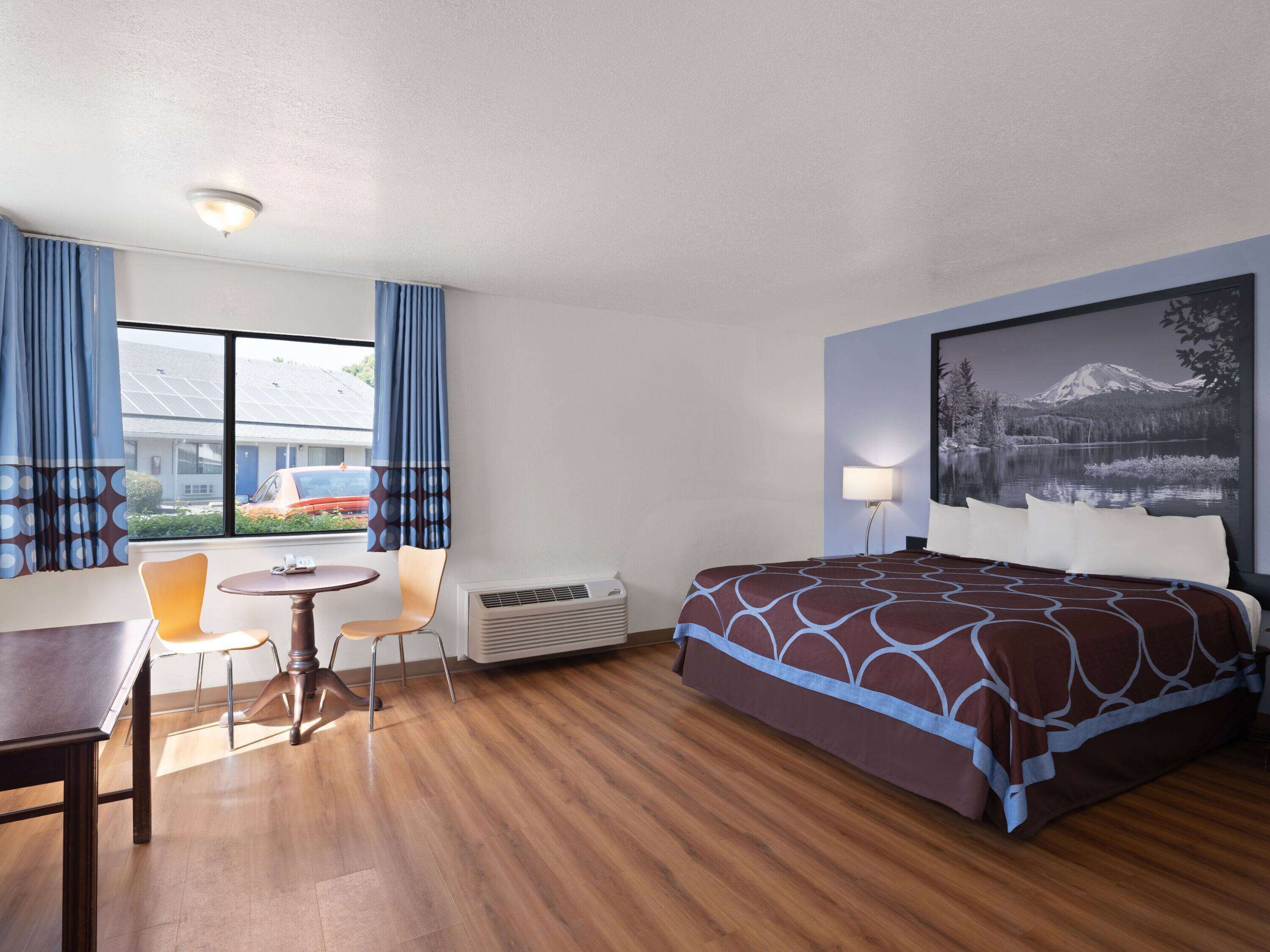 Deluxe Room, 1 King Bed, Non Smoking | Desk, laptop workspace, iron/ironing board, free WiFi