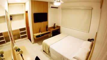 Frigobar, Wi-Fi de cortesia, roupa de cama