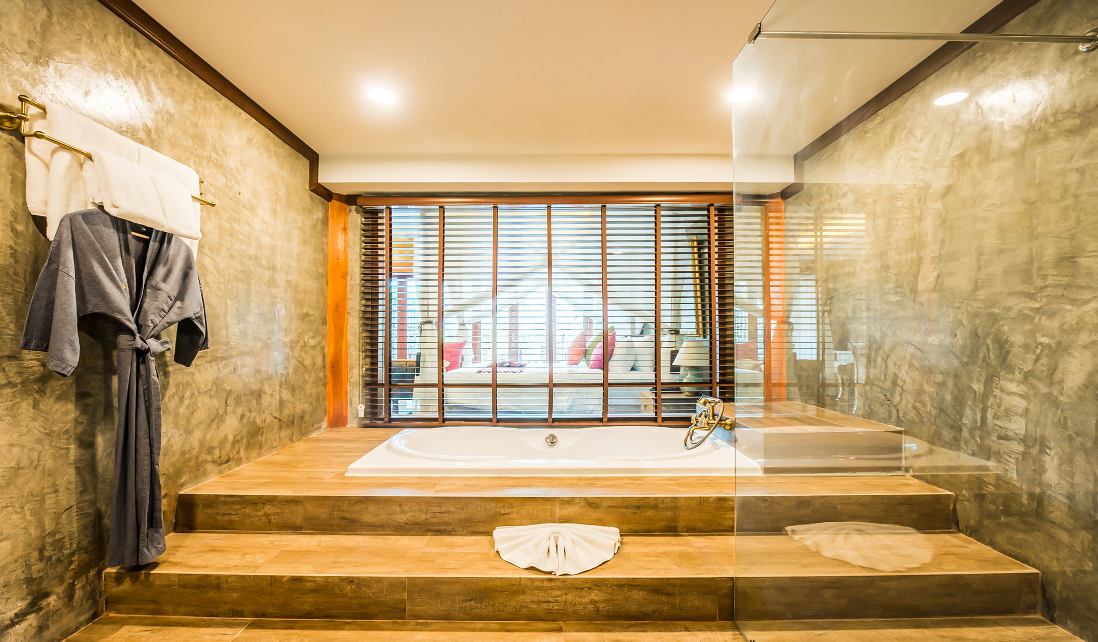 chaya pool access | bathroom | separate bathtub and shower, deep-soaking bathtub, free toiletries