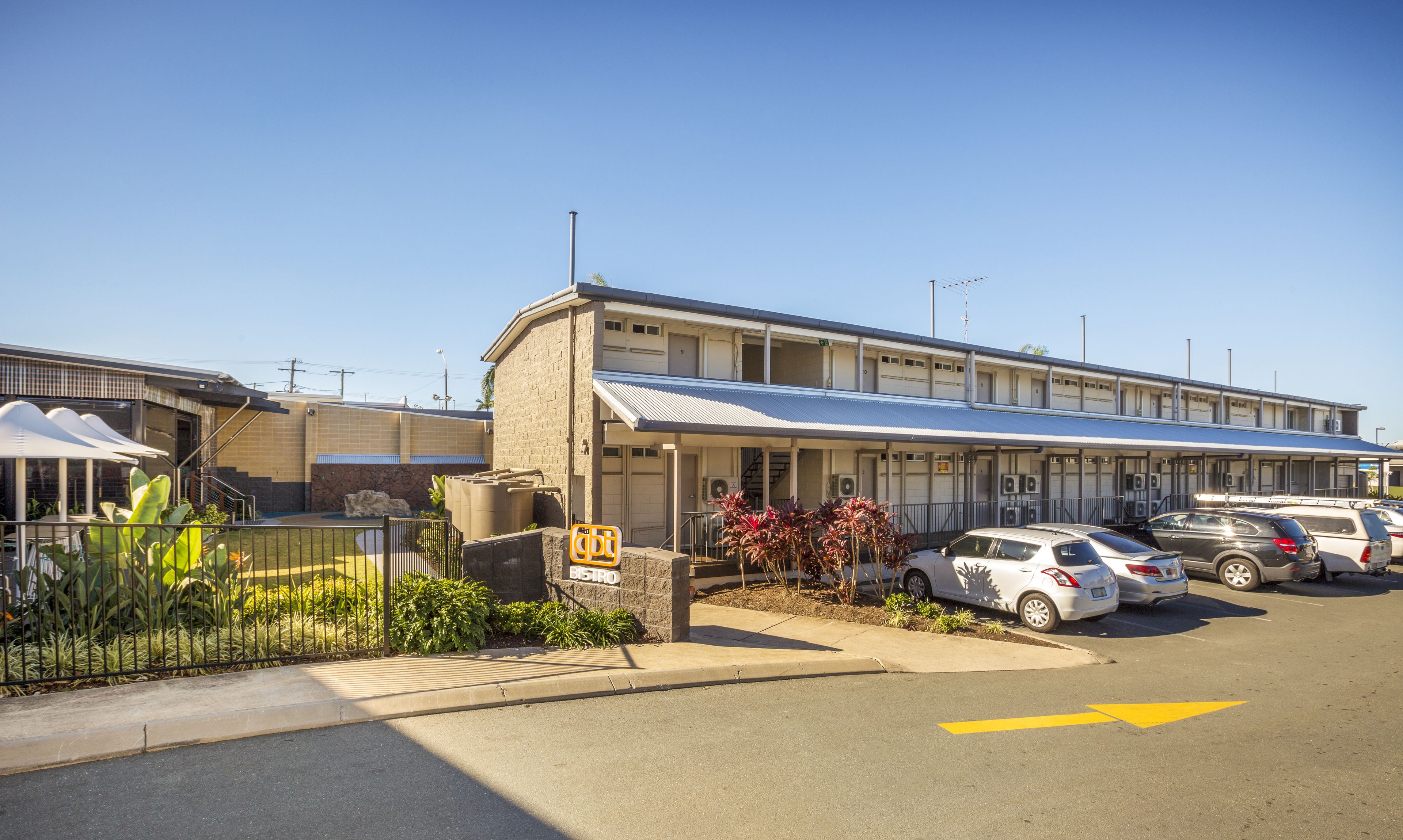 Majoituspaikan julkisivu