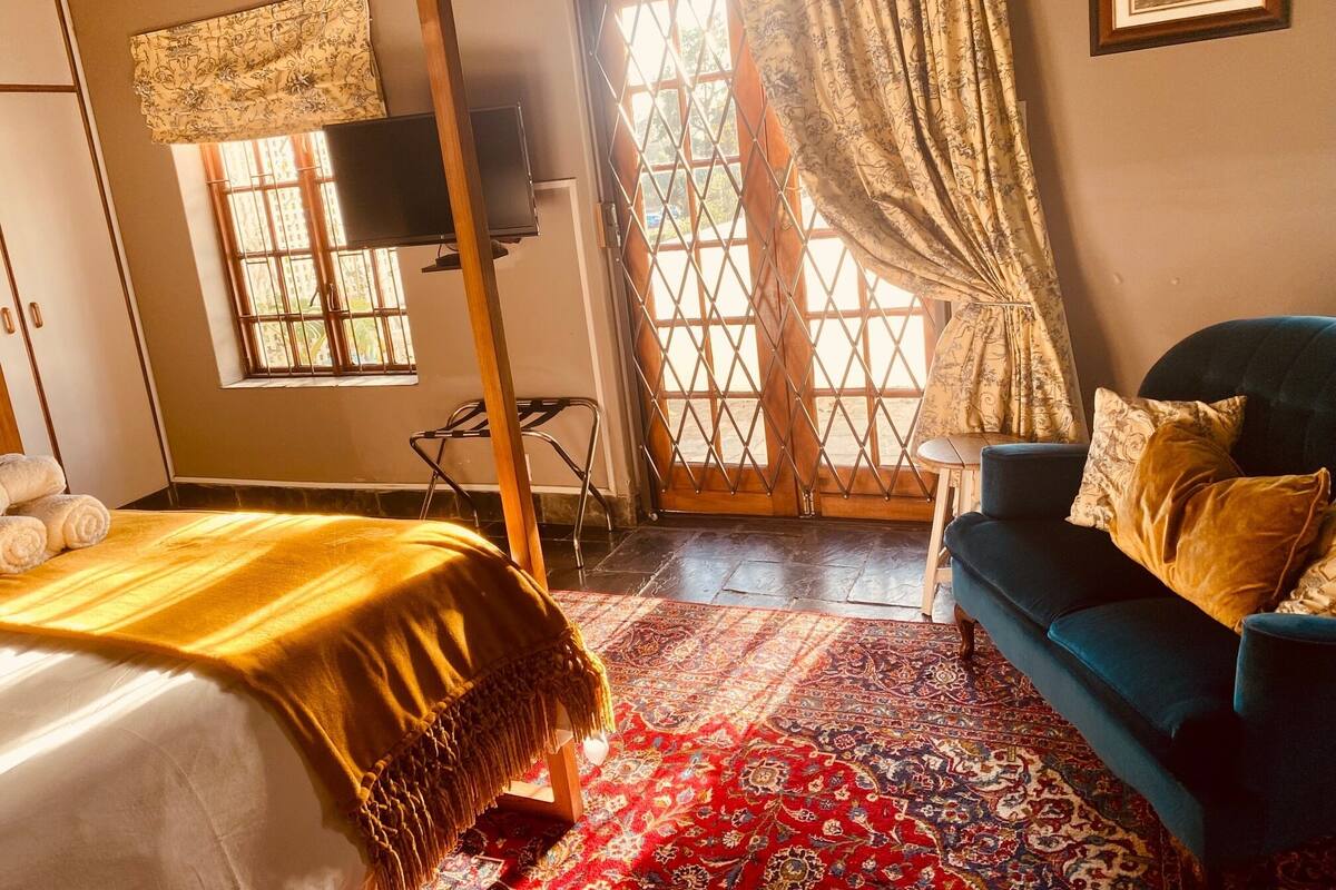 Studio Romantis, 1 kamar tidur, balkon | Seprai katun Mesir, seprai premium, bantalan ekstra lembut, dan brankas