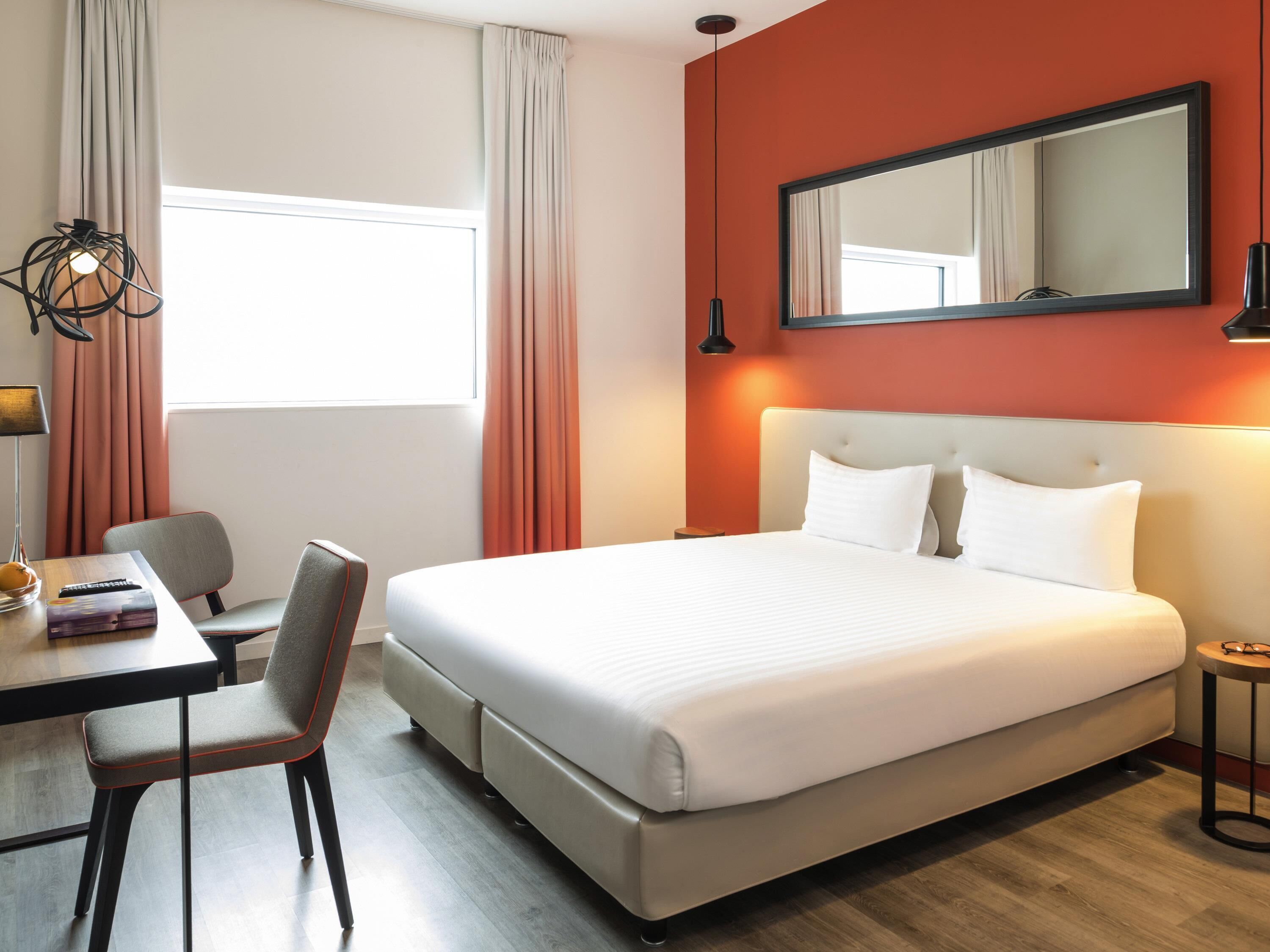 Premium bedding, in-room safe, desk, blackout curtains