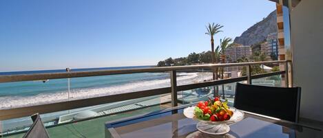 Appartement, 2 chambres, terrasse, vue mer | Terrasse/Patio