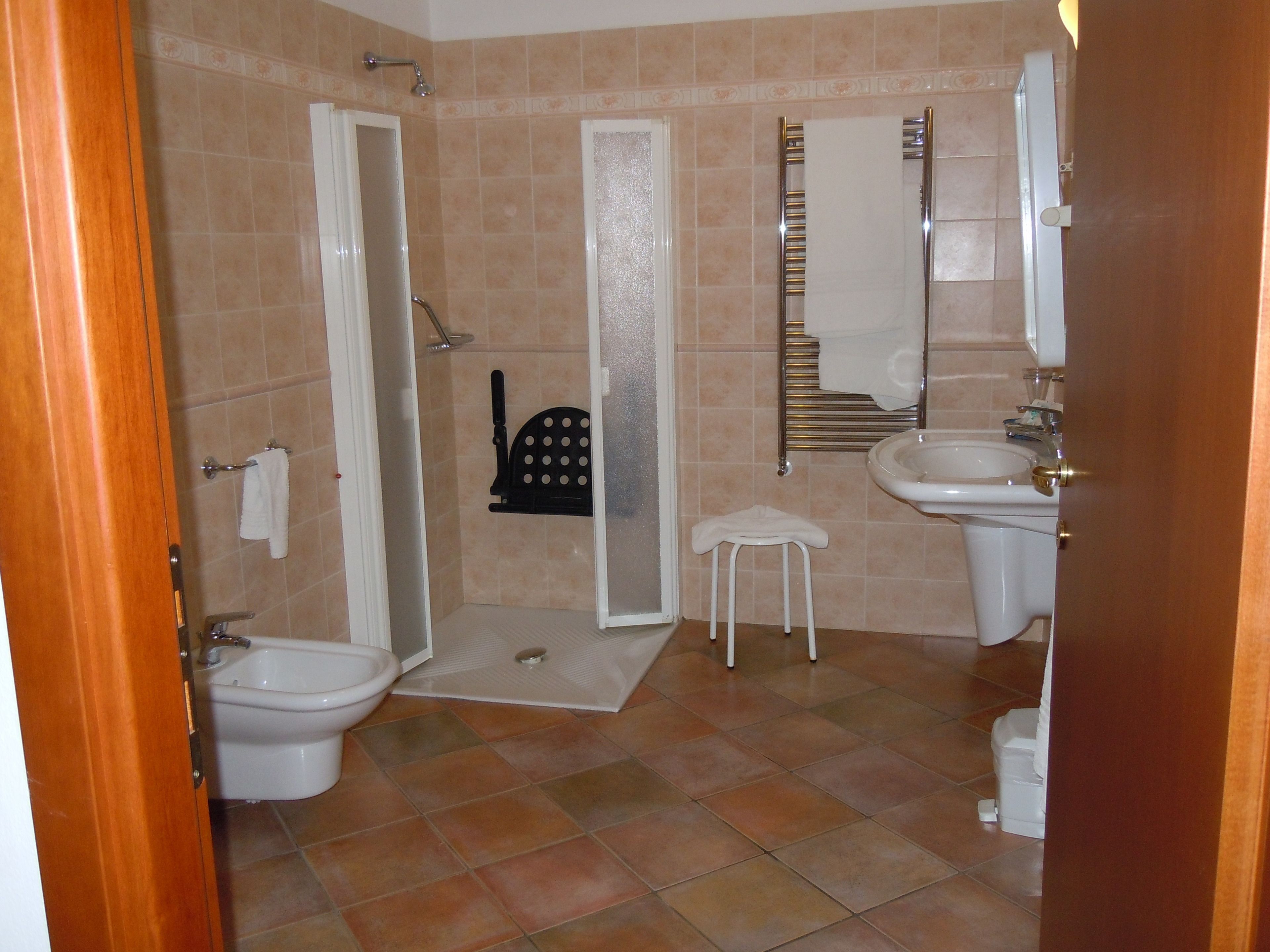 shower, free toiletries, hair dryer, bathrobes