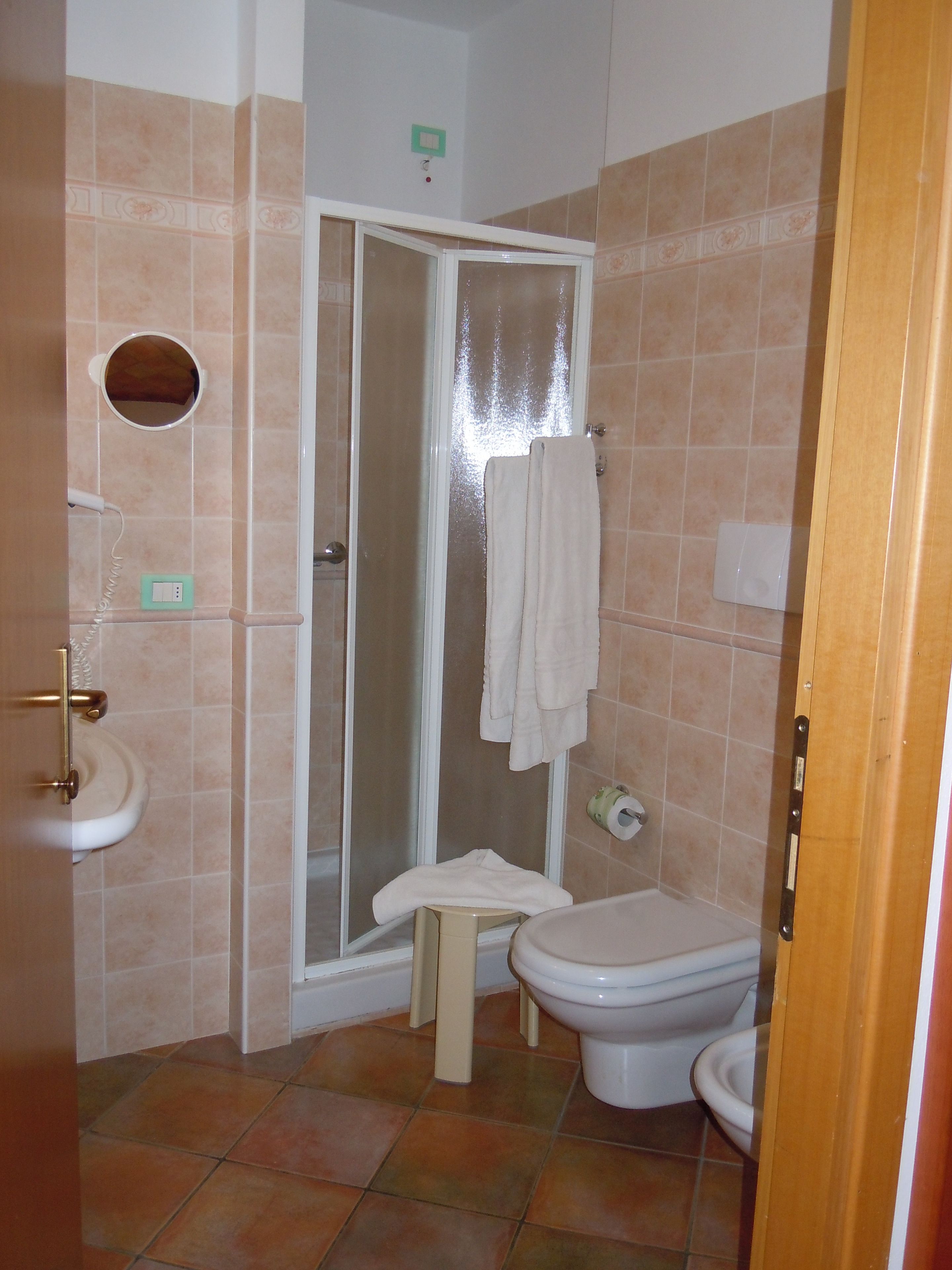 shower, free toiletries, hair dryer, bathrobes