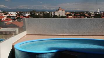 Outdoor pool, a rooftop pool
