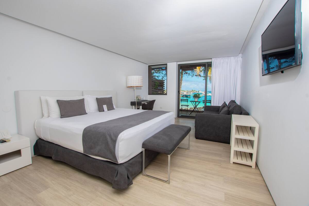 Chambre Deluxe, 1 très grand lit, vue océan