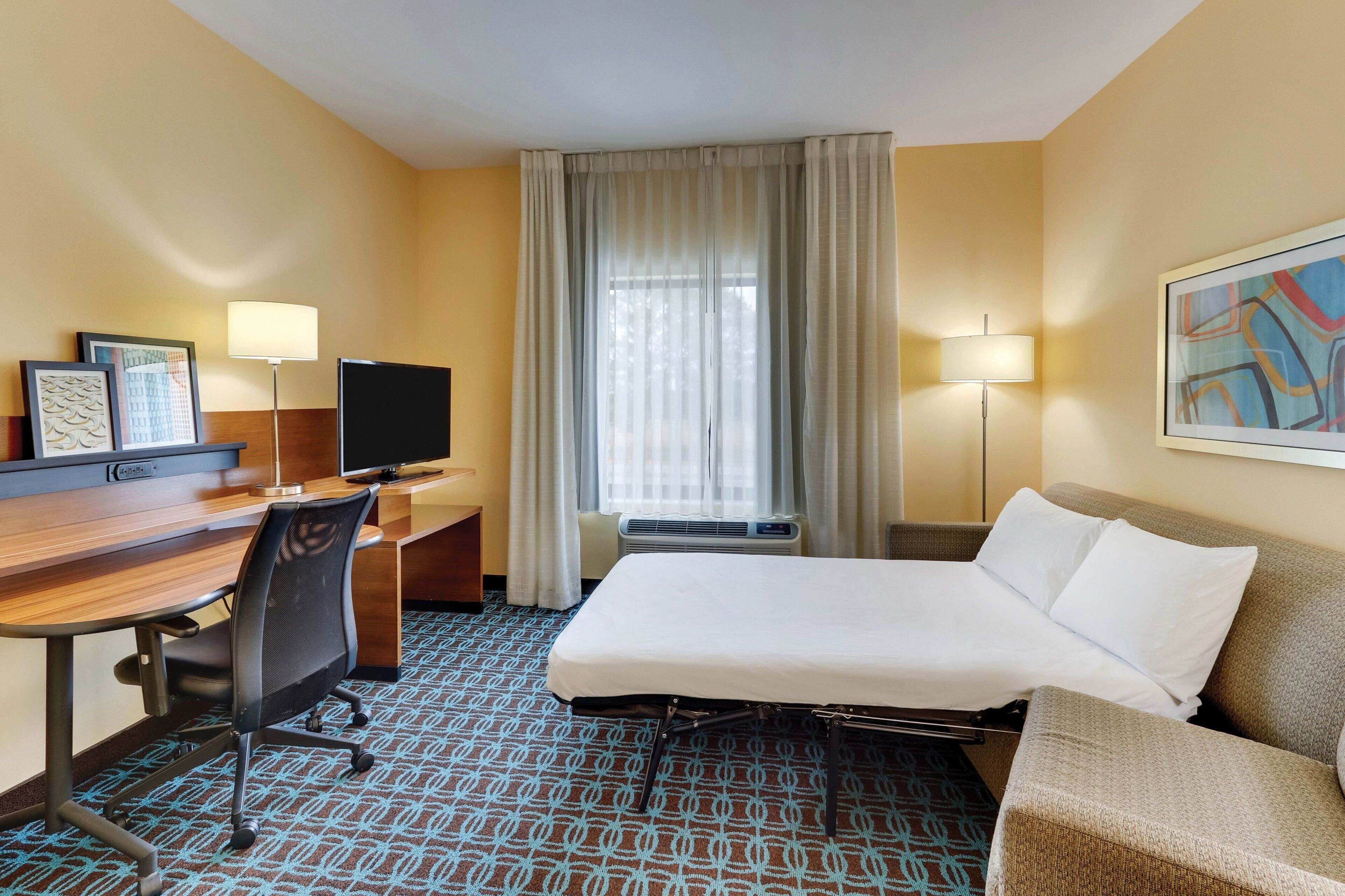 In-room safe, desk, blackout curtains, iron/ironing board