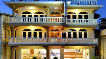 Front of property – evening/night