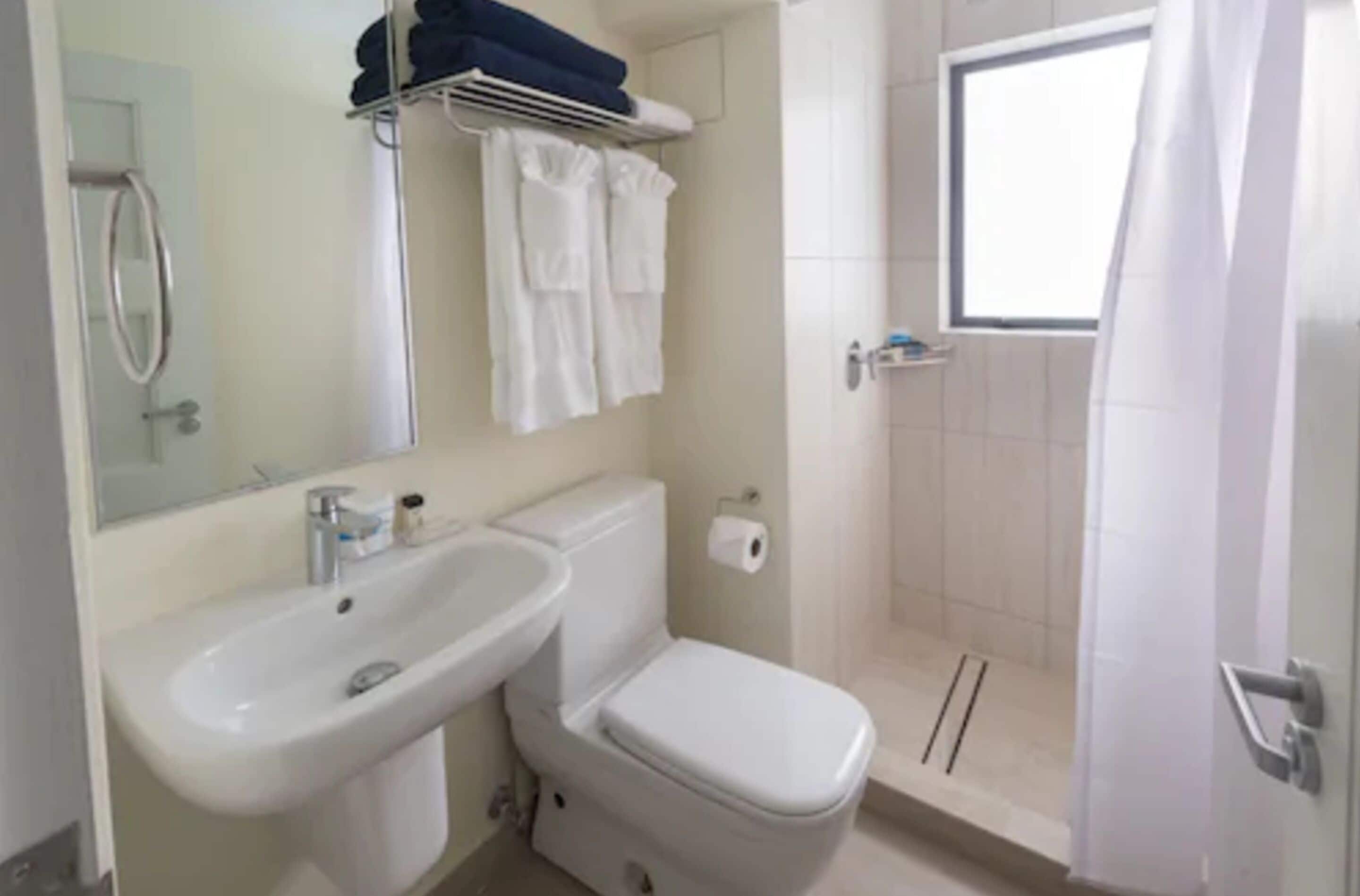 shower, free toiletries, hair dryer, dressing gowns