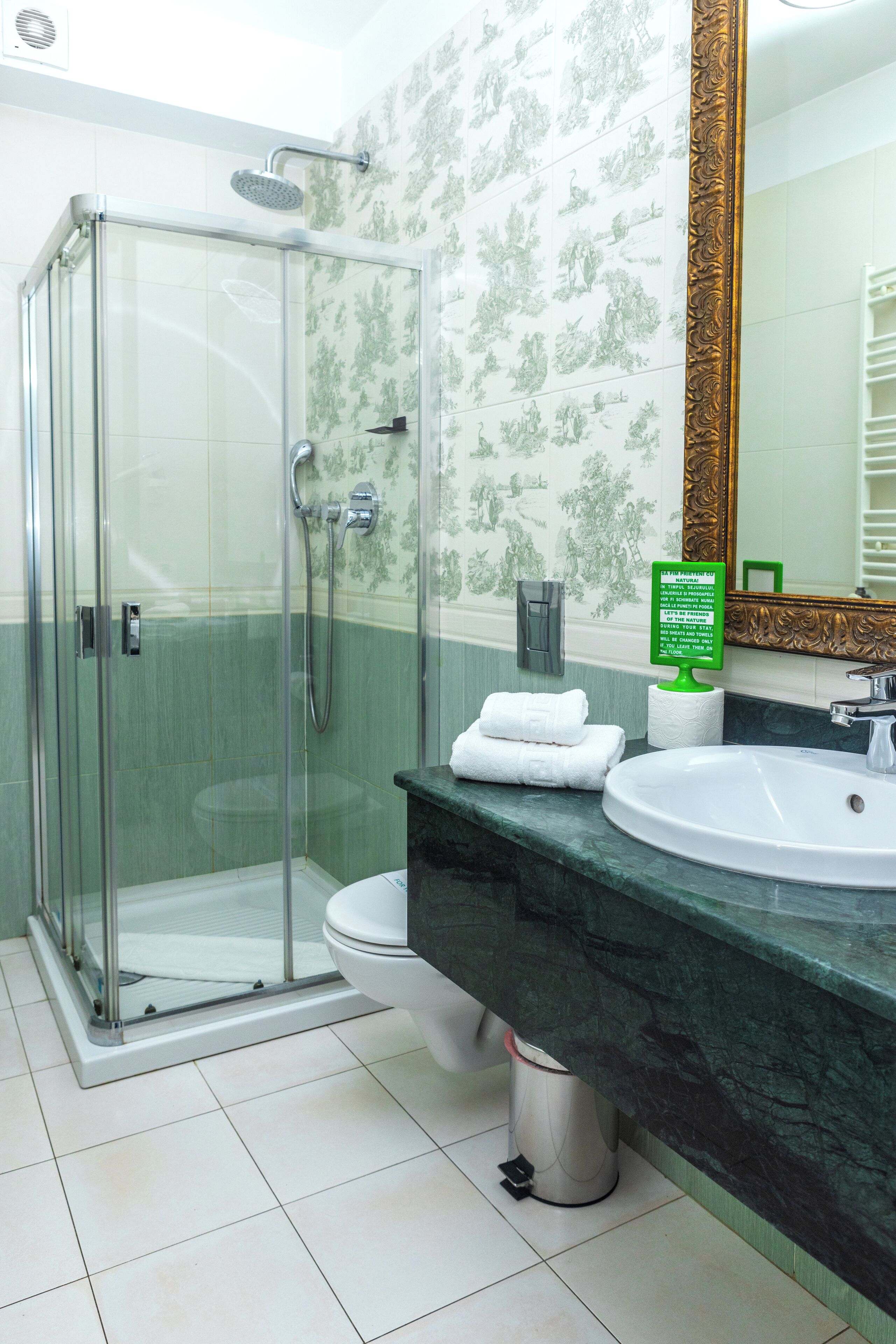 junior suite, city view | bathroom | shower, rainfall showerhead, free toiletries, hair dryer