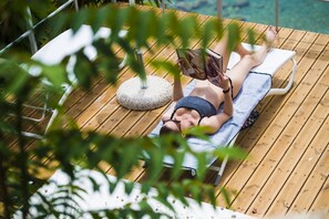 Beach nearby, beach umbrellas