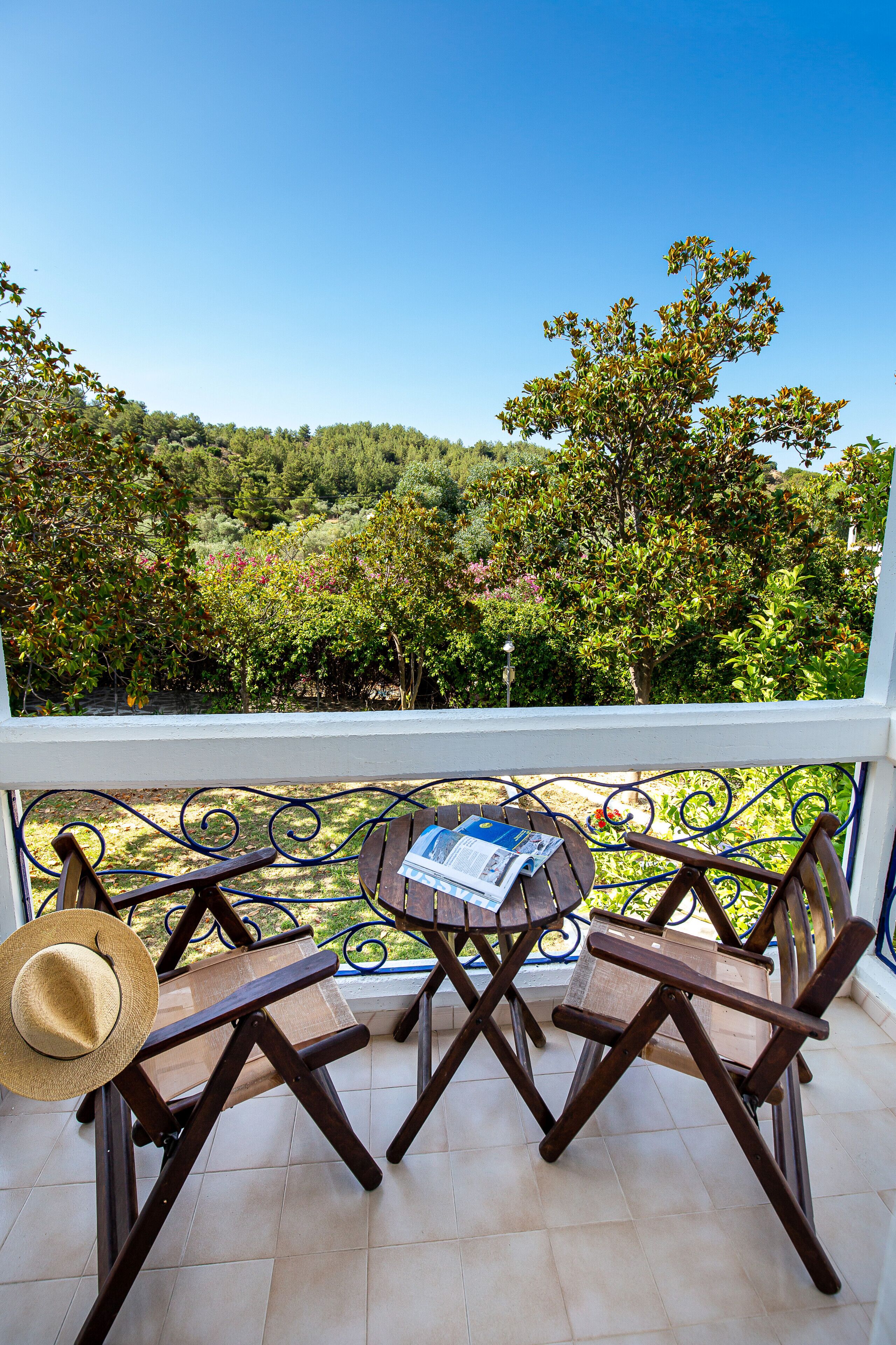 Dobbeltrom – comfort, hageutsikt | Utsikt fra balkong