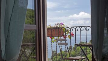 Panoramic Double Room, 1 Queen Bed, Balcony, Sea View | Balcony view