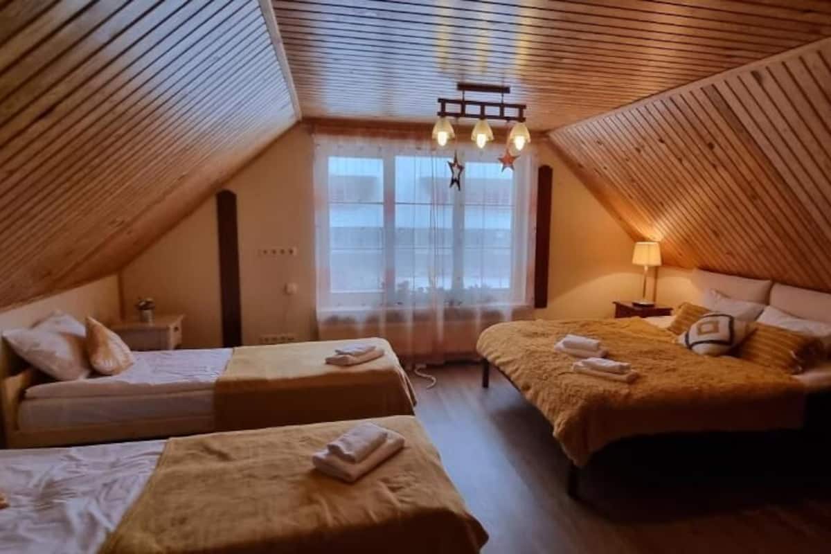 Familie studio | 1 slaapkamer, een kluis op de kamer, een bureau