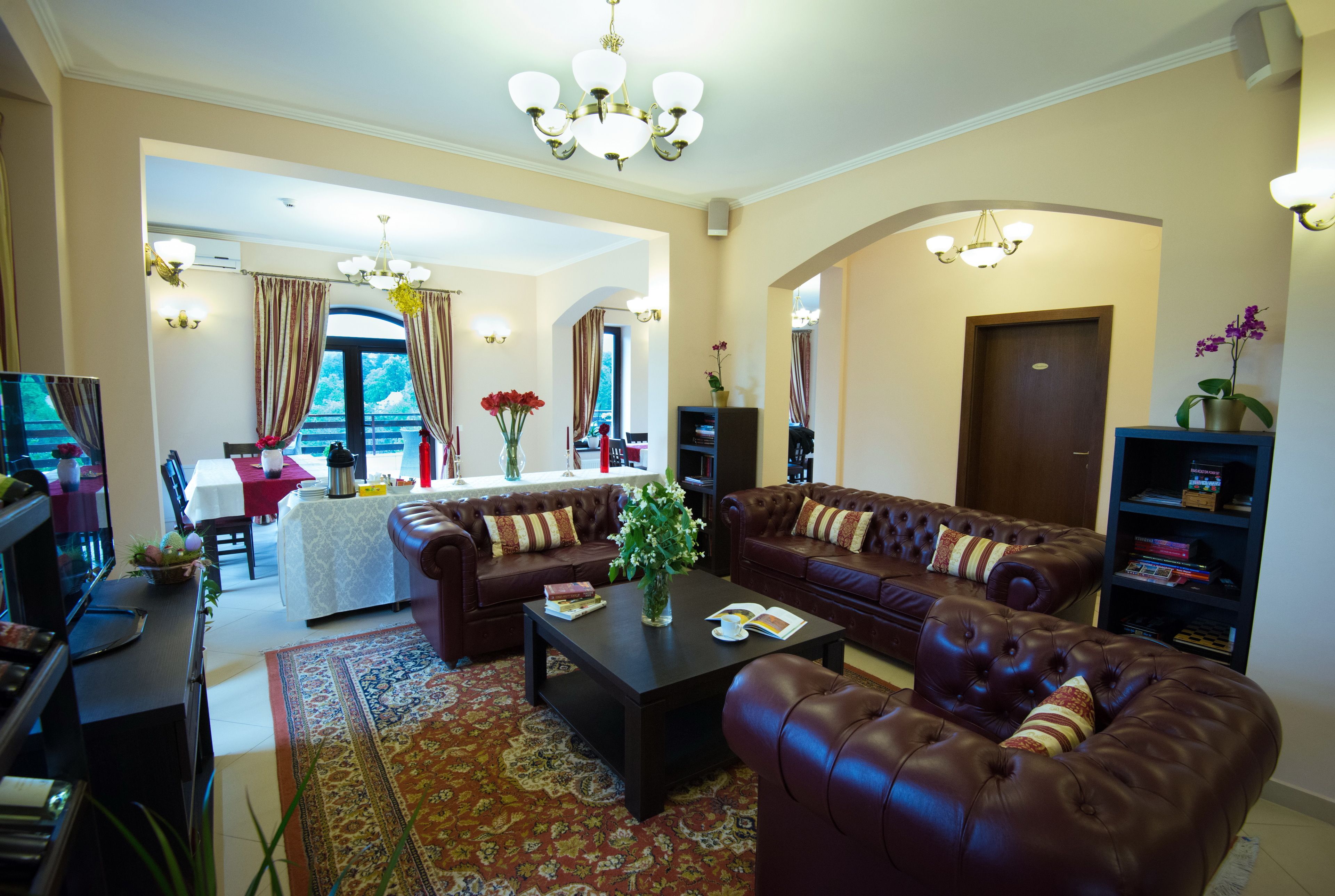 Sittområde i lobbyn