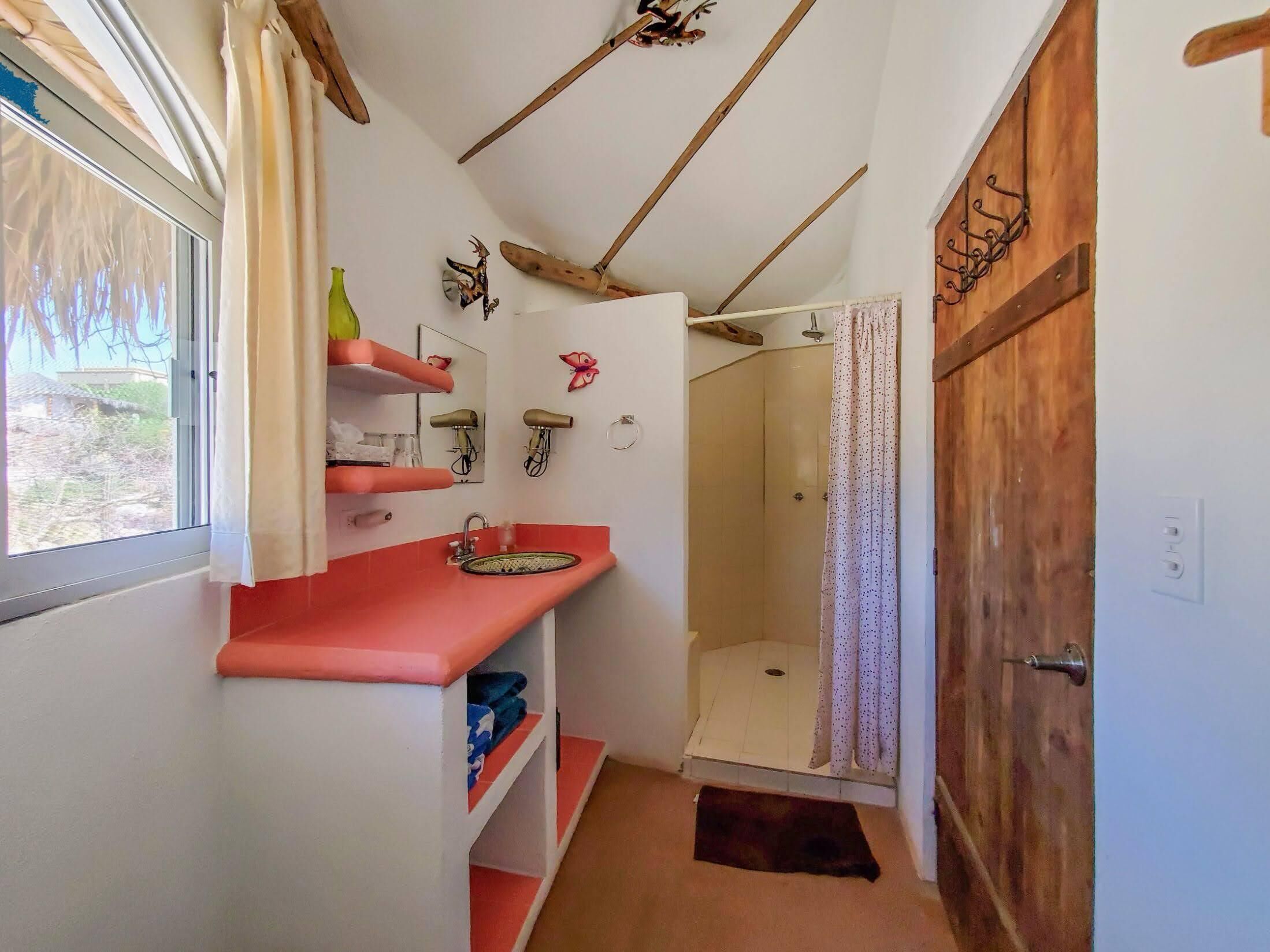 free toiletries, hair dryer, towels, soap