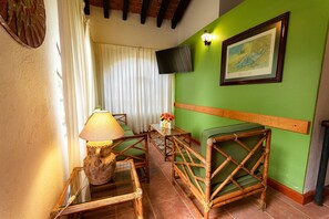 Traditional Bungalow, 3 Bedrooms | Living area | Flat-screen TV - Bungalows Lolita (Ixtapan de la Sal)