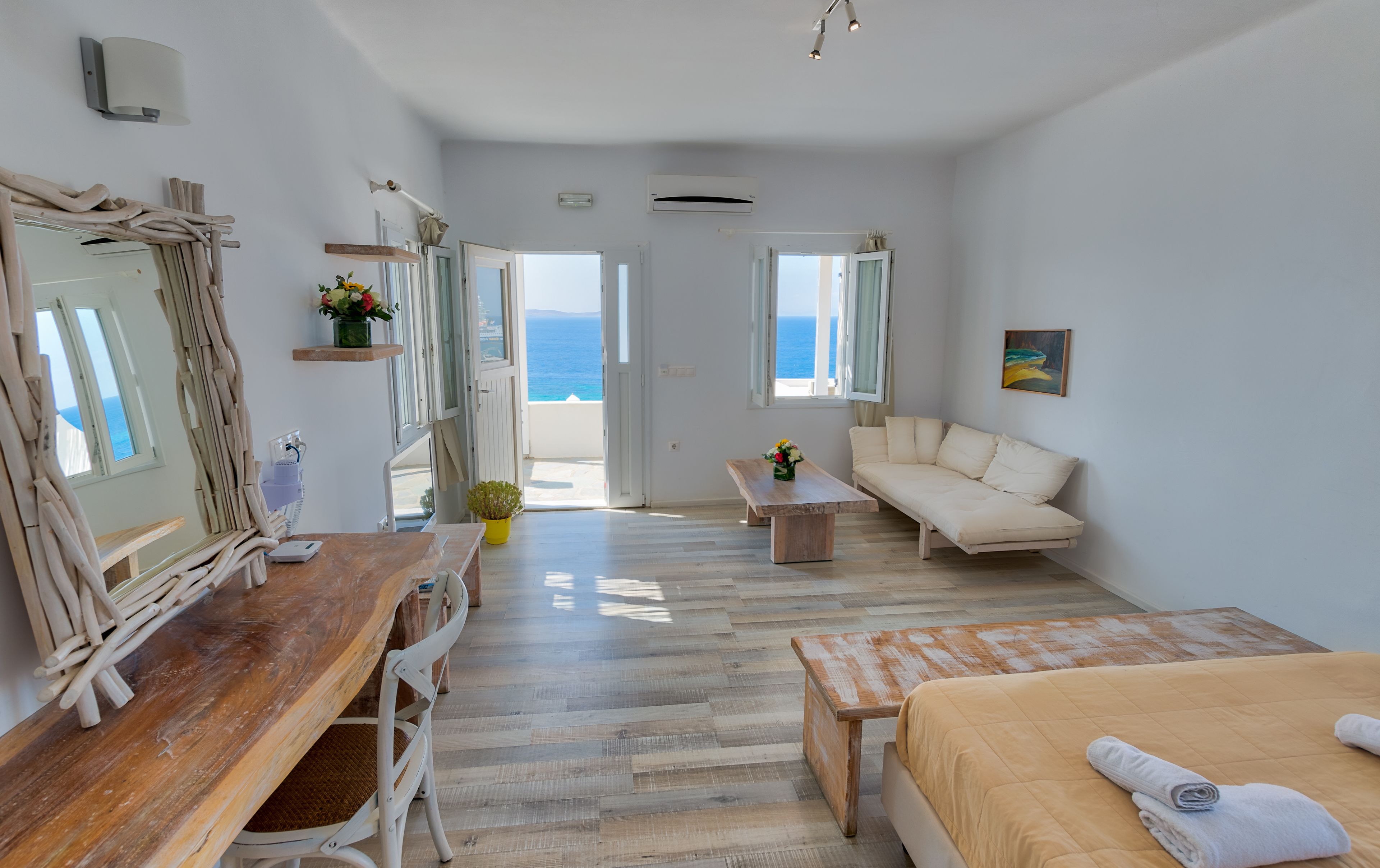 Deluxe Double Room, Balcony, Sea View | Literie de qualité, coffre-fort pour ordinateur portable