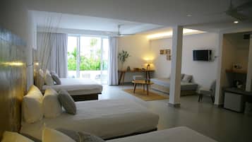 Family Suite, Garden View | Down duvets, minibar, in-room safe, desk