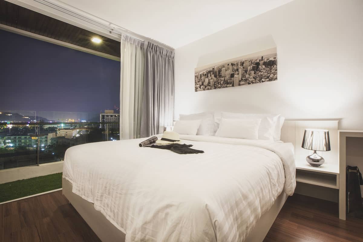 Minibar, desk, blackout curtains, soundproofing