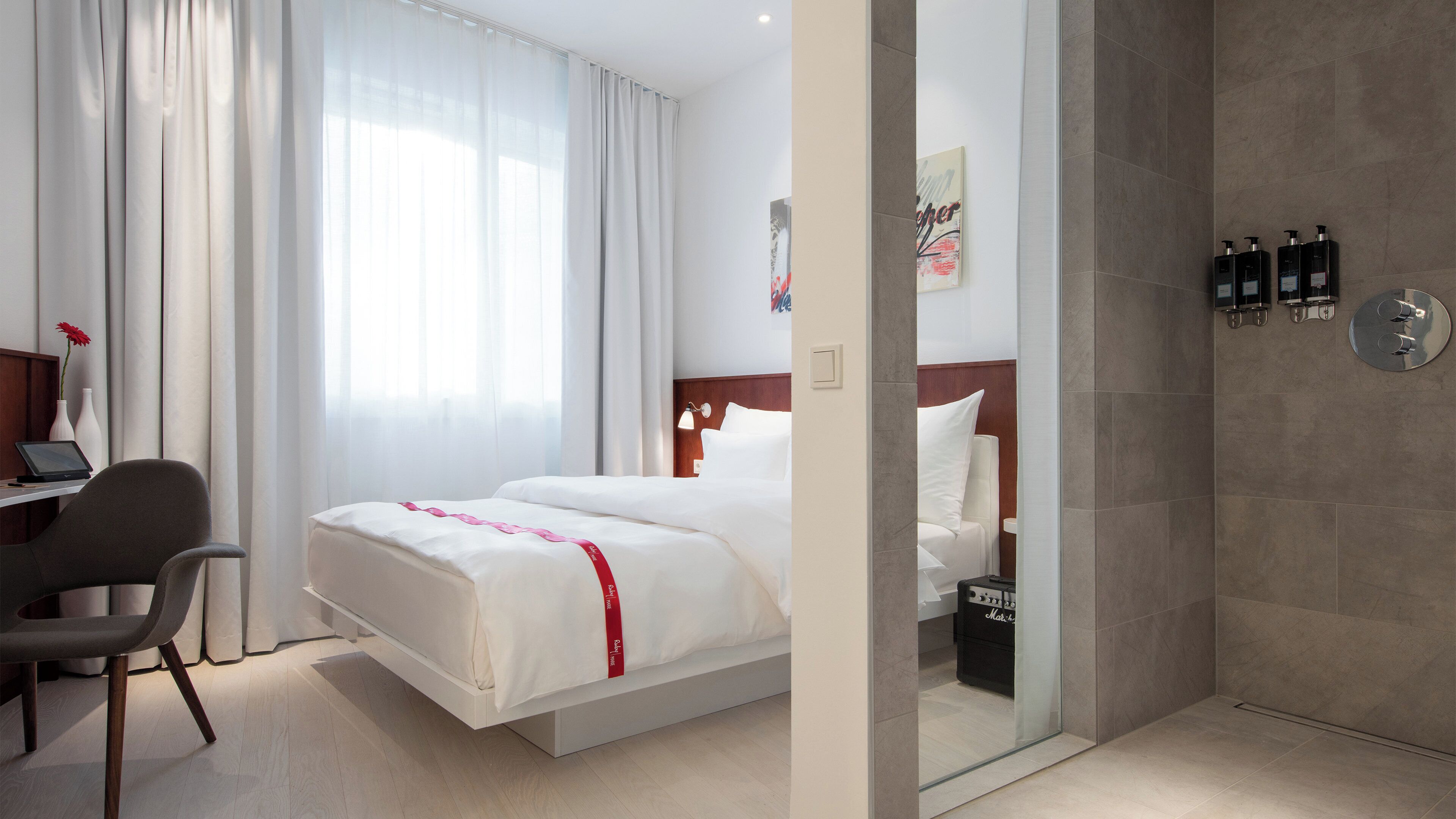 Premium bedding, pillow-top beds, in-room safe, individually decorated