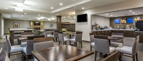 Free daily buffet breakfast