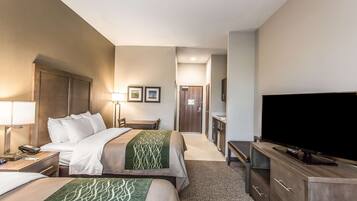 Efficiency, Room, 2 Queen Beds, Non Smoking | 1 bedroom, premium bedding, desk, blackout curtains