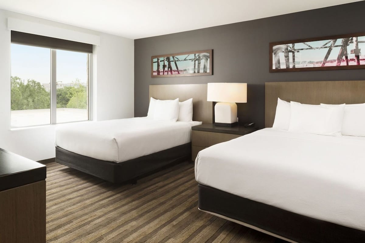 In-room safe, desk, laptop workspace, blackout curtains