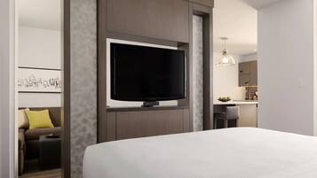 In-room safe, desk, laptop workspace, iron/ironing board