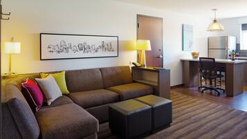 In-room safe, desk, laptop workspace, iron/ironing board