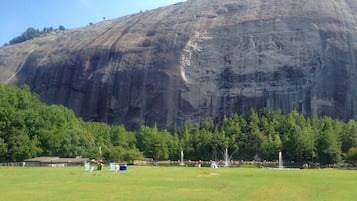 Outdoor rock climbing